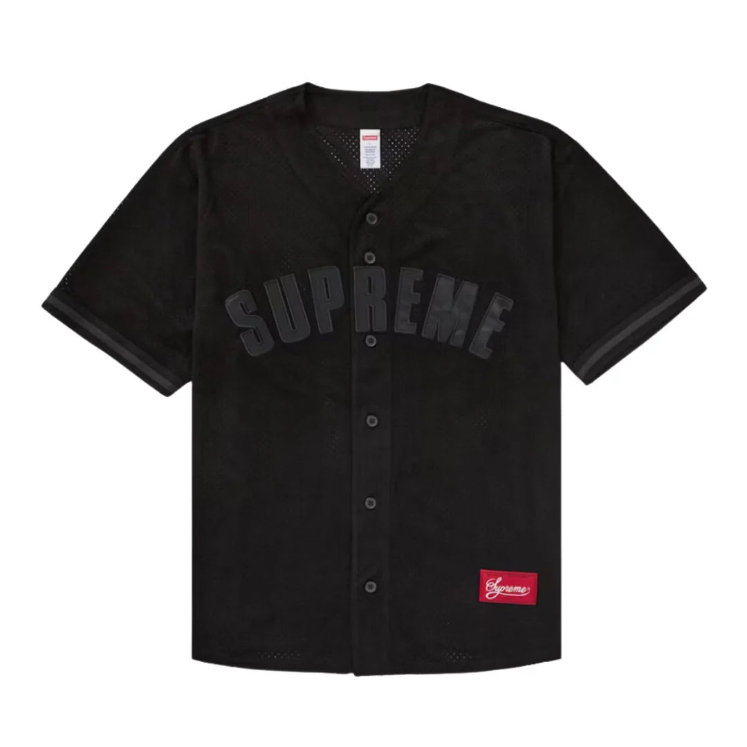 SUPREME ULTRASUEDE MESH BASEBALL JERSEY